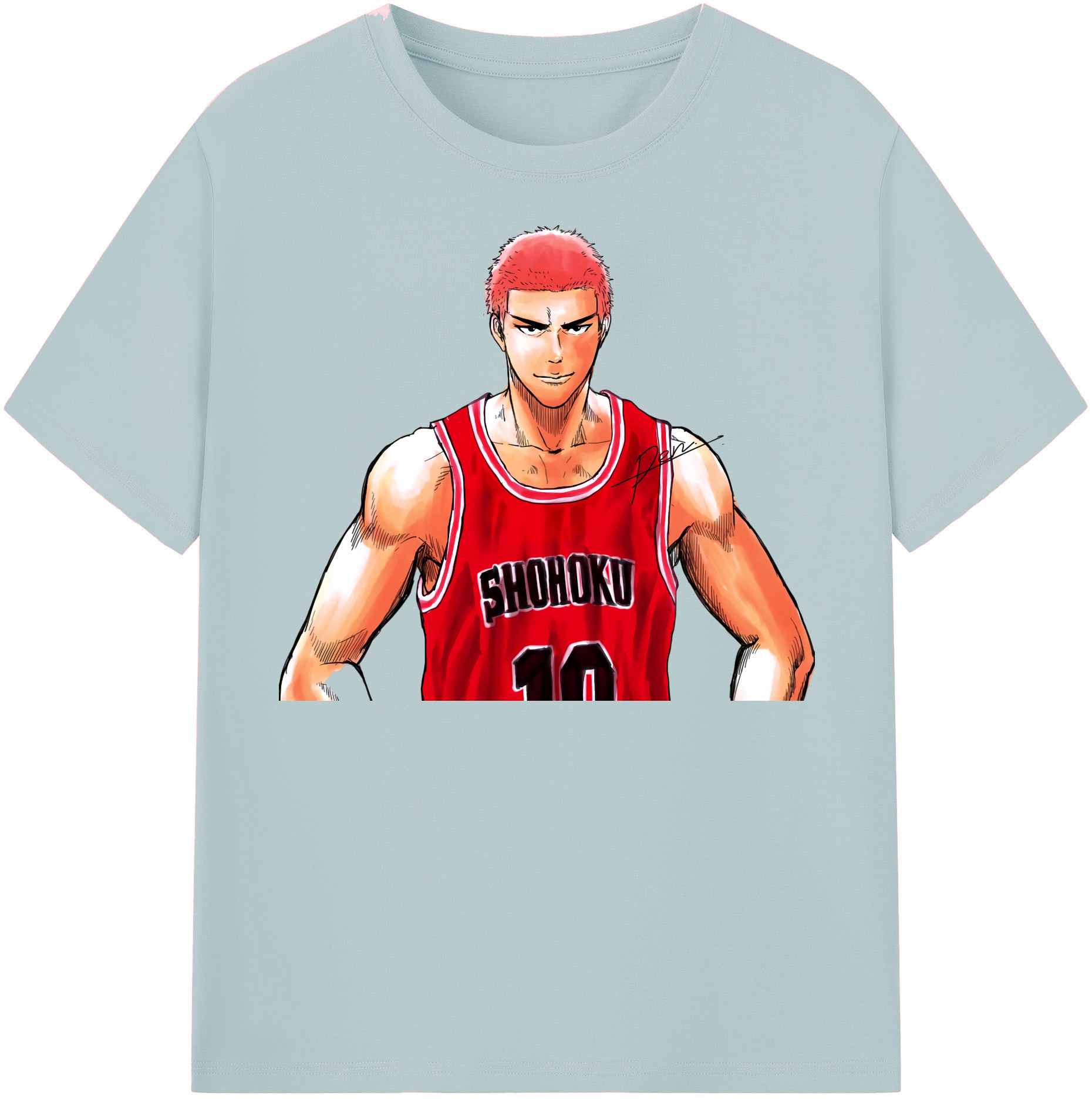 SLAM DUNK／スラムダンク 綿100％半袖Tシャツ（フロントプリント）